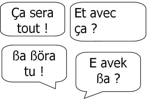 Sprechblasen Bestellung