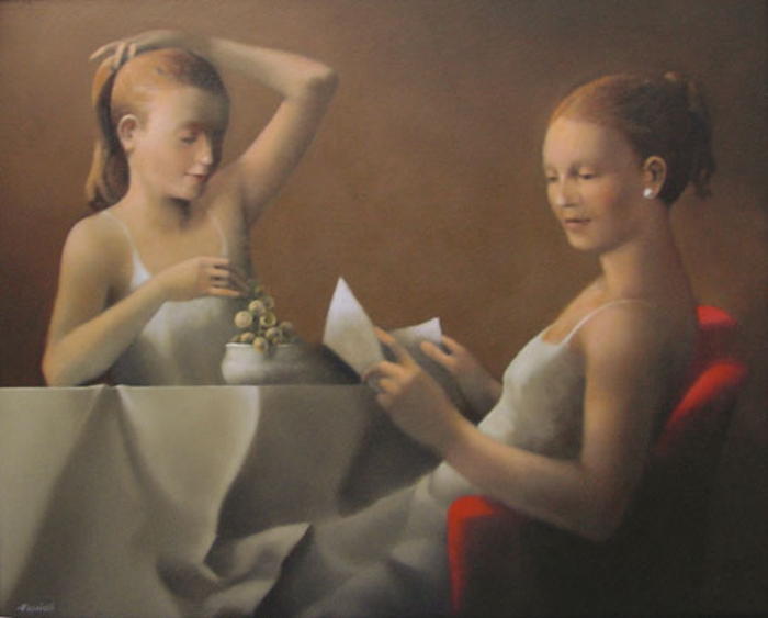 Gemälde: Due Amiche von Giovanni Faccioli