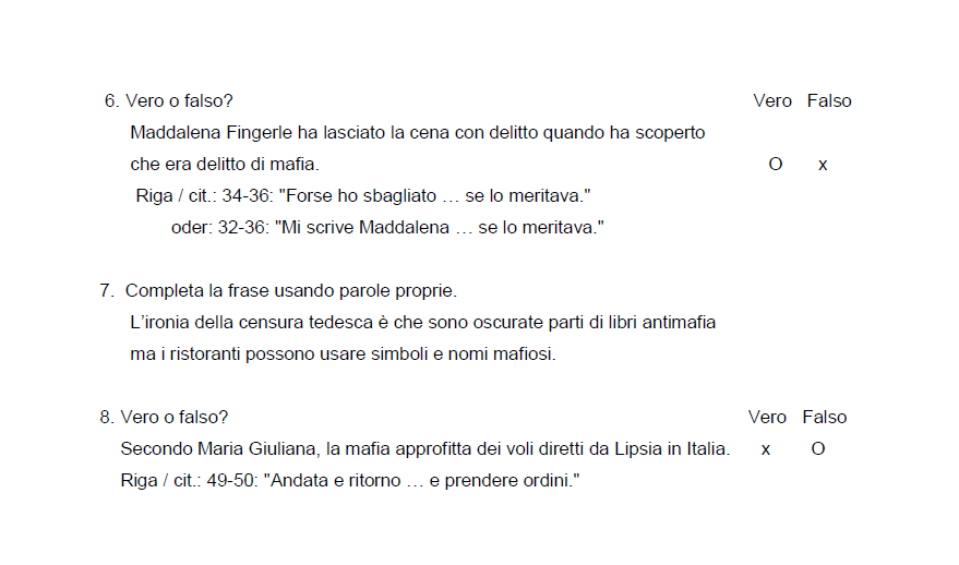 Klausurlösungen Teil zwei