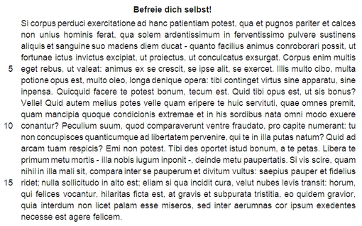 Text: Befreie dich selbst