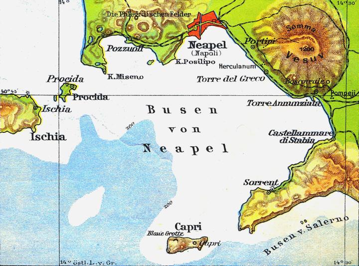 Karte: Bucht von Neapel