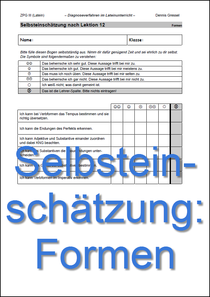 Selbsteinschätzung Formen