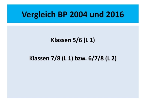 Vergleich Bildungspläne, Folie 1