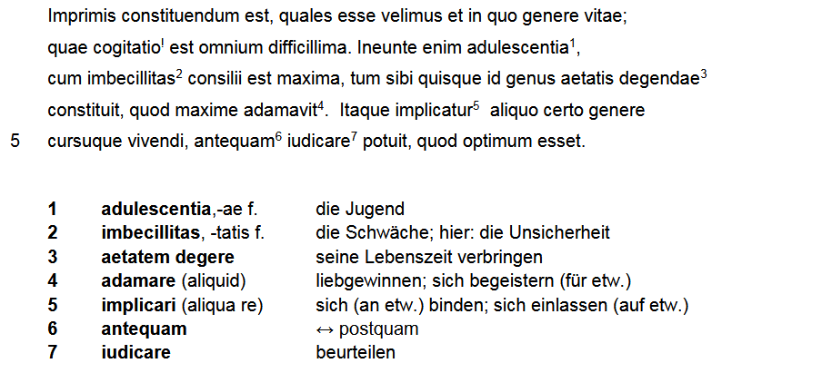 Cicero, de off. 1, 117f. 