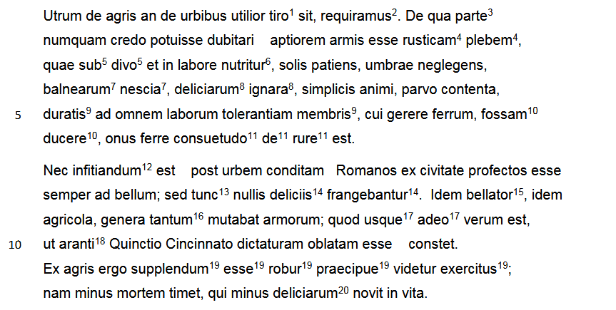 Vegetius, Epitoma rei militaris I 3