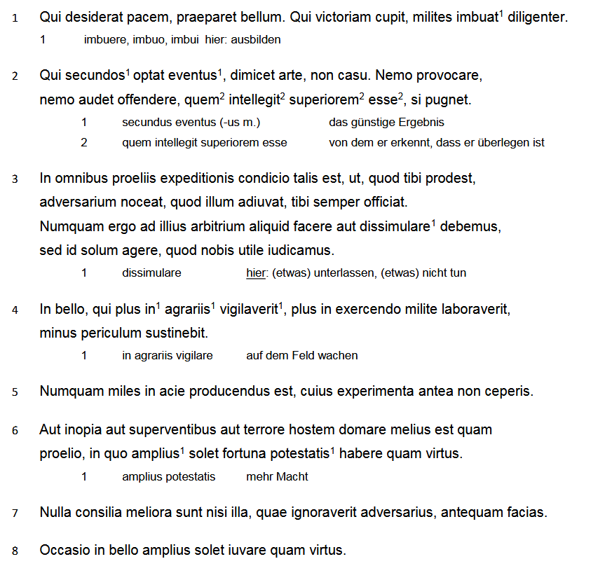 Vegetius, Epitoma rei militaris III