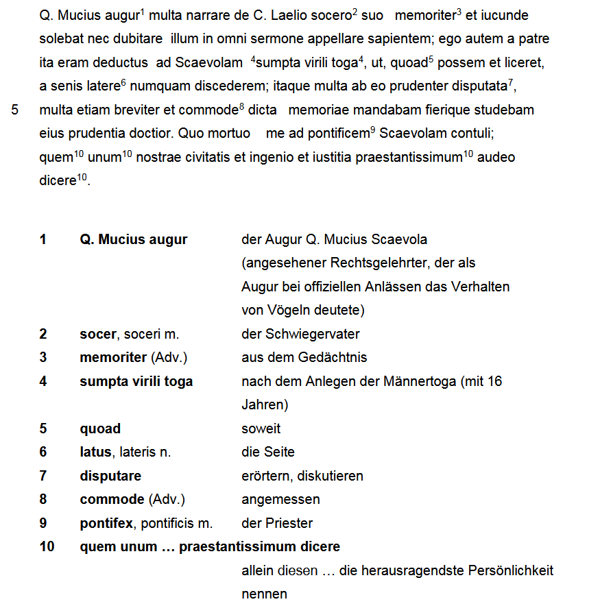 Cicero, de amicitia 1