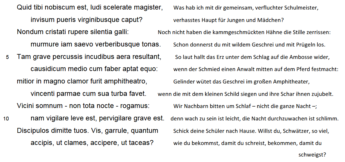 Martial, Epigramme 10,62; 9,68