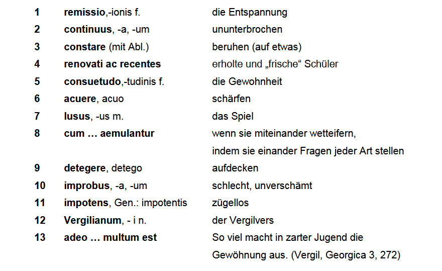 Quintilian, institutio oratoria 1, 3, 1-4. 6-13  