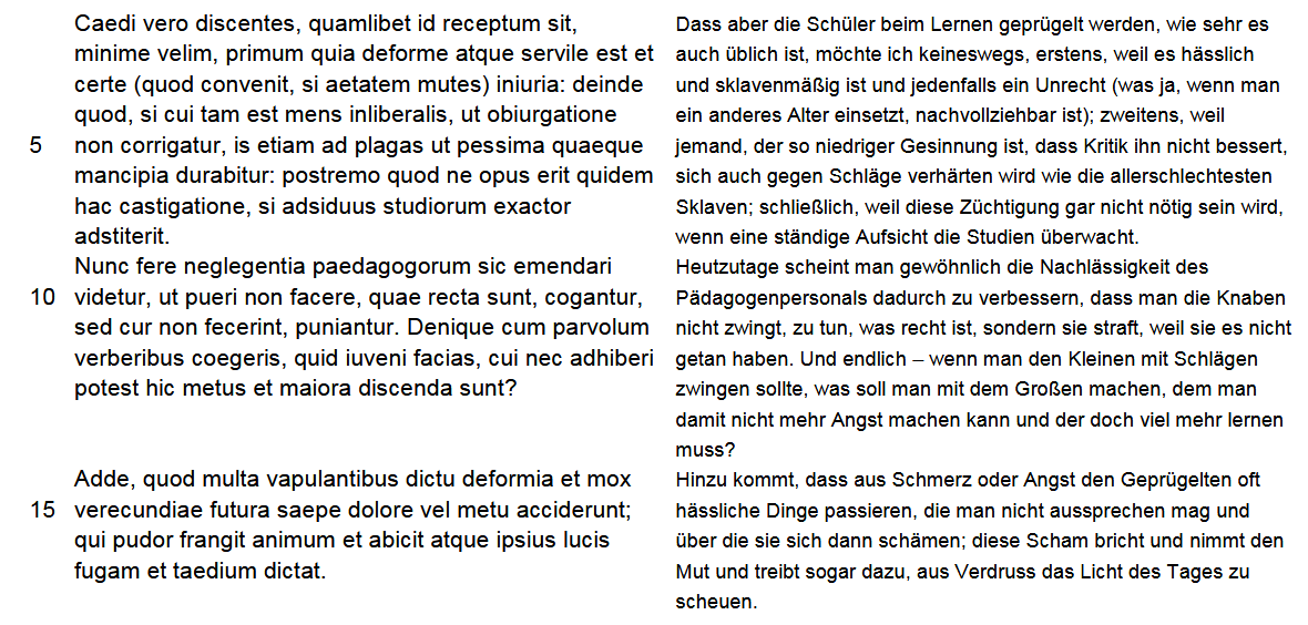 Quintilian, institutio oratoria 1, 3, 15-16