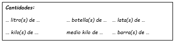 Cantidades