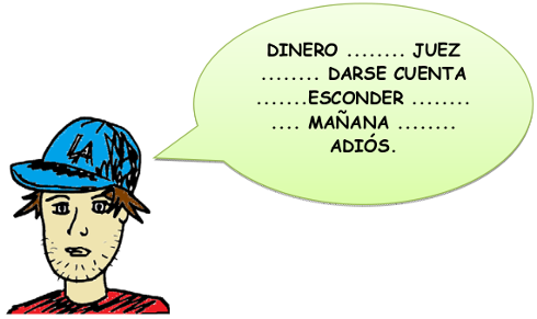 Jordi mit Sprechblase