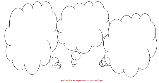 Arbeitsblatt, Protagonisten im Auto