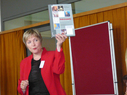 Christine Le Pape Racine aus Zürich referierte über die Vermittlung von Anfangssprachkenntnissen 