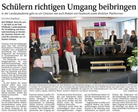 Schlern richtigen Umgang beibringen